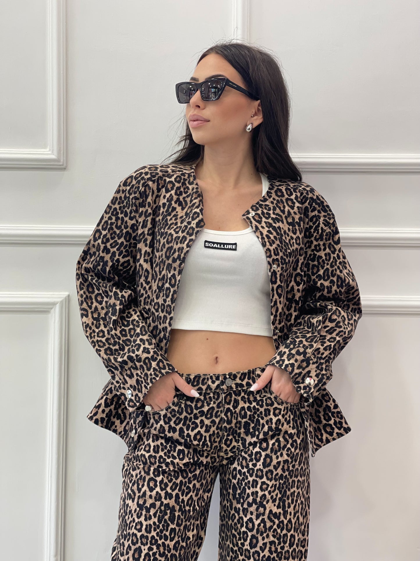 Giubbotto Denim Animalier Please