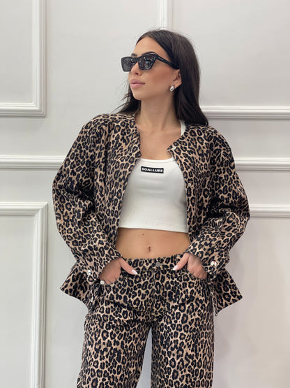 Giubbotto Denim Animalier Please