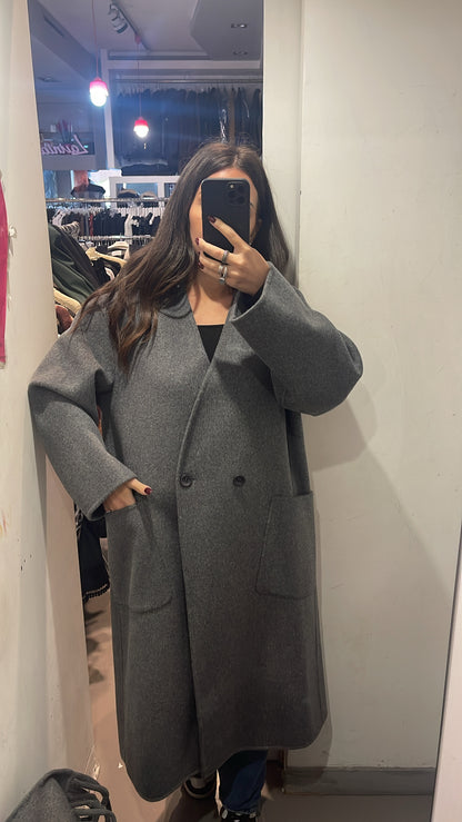 Cappotto in lana con sciarpa SoAllure