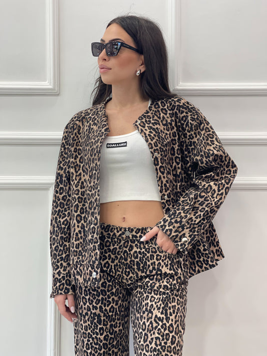 Giubbotto Denim Animalier Please