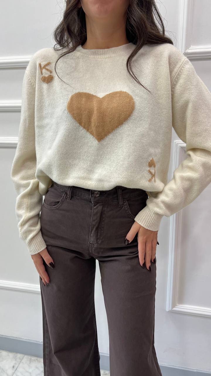 Maglione con Cuore Kontatto