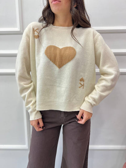 Maglione con Cuore Kontatto