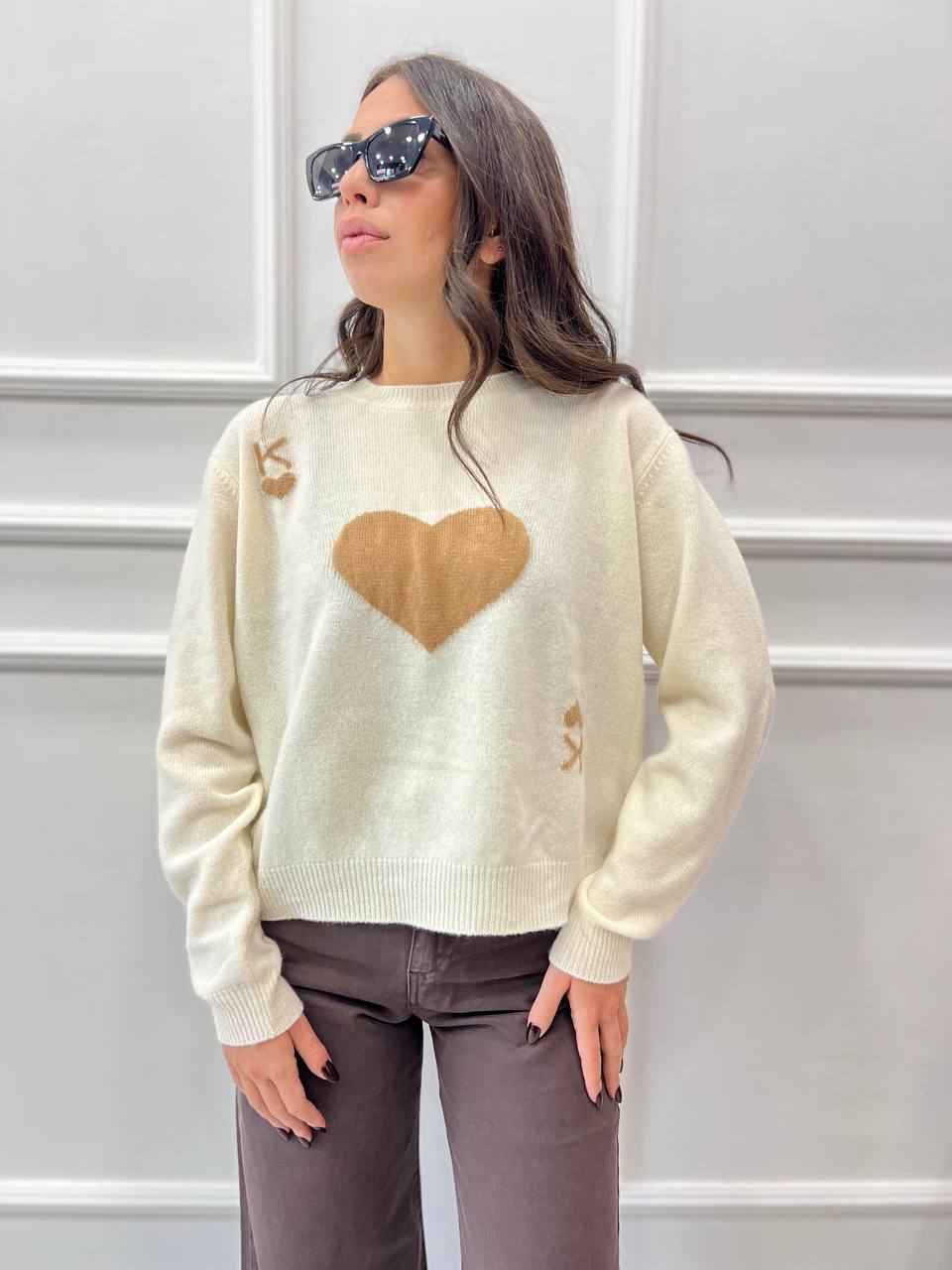 Maglione con Cuore Kontatto